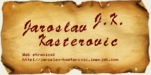 Jaroslav Kašterović vizit kartica